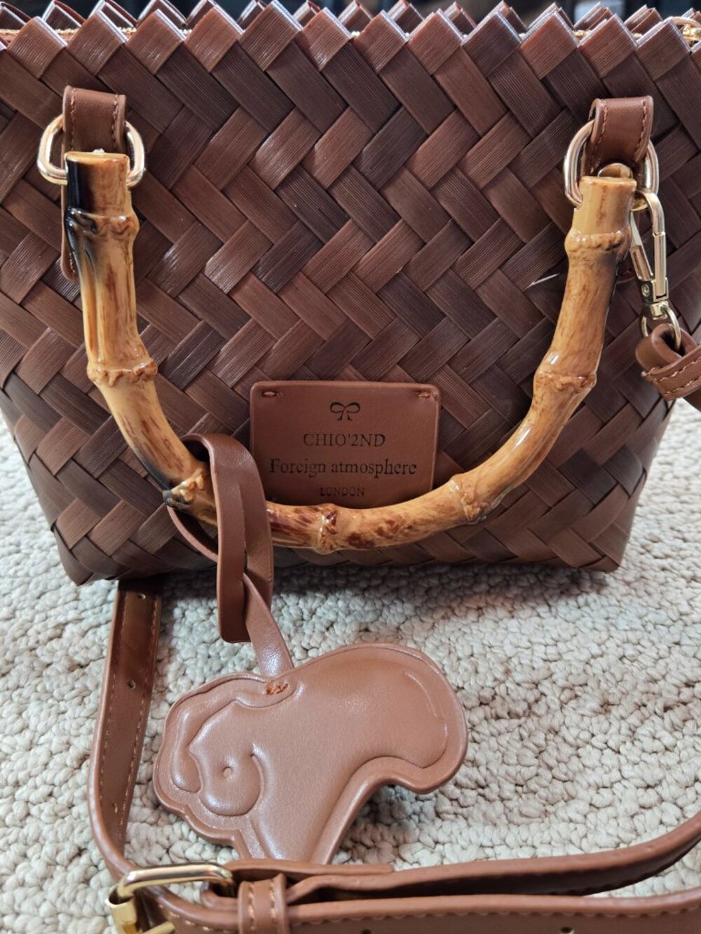 Chio '2nd Foreign atmosphere London Woven Handbag - Picture 8 of 9